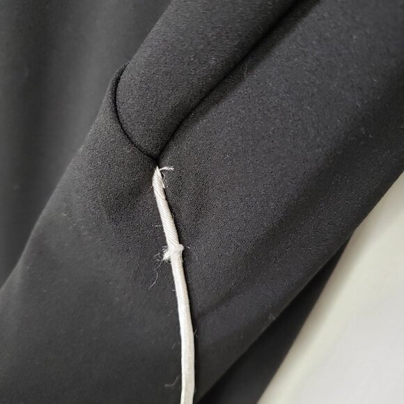 Rachel Roy‎ Collection Long Sleeve Midi Dress S Bonded Hem Black - Picture 12 of 14